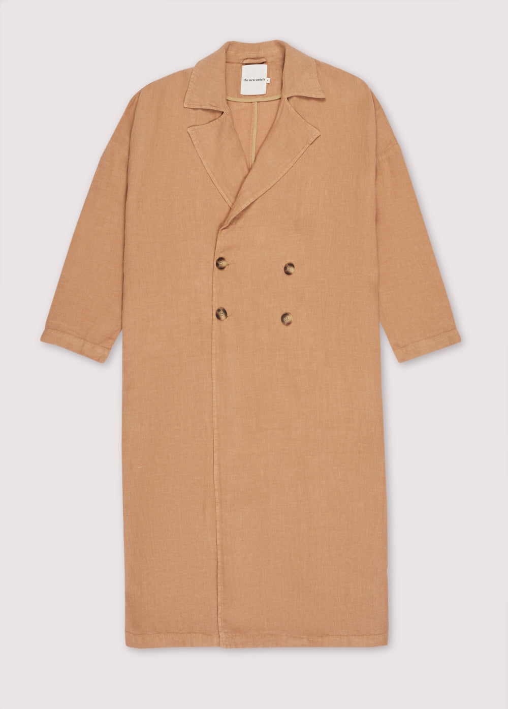 Long Beach Woman Coat Tan_Sampling