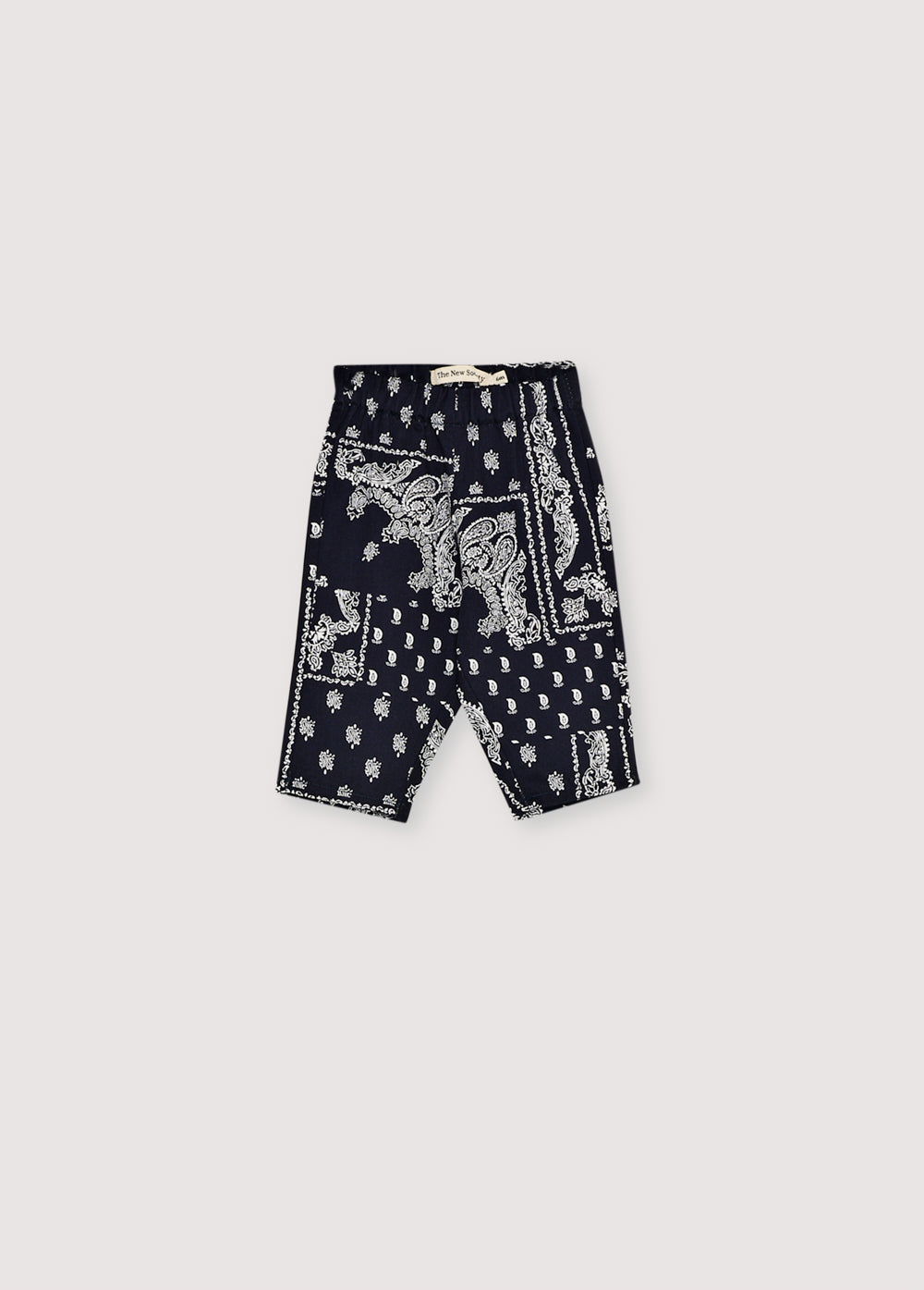 Flannel bandana-print pant with an elastic waistband and TNS embroidery on the front. Comes with a matching shirt to create a total look