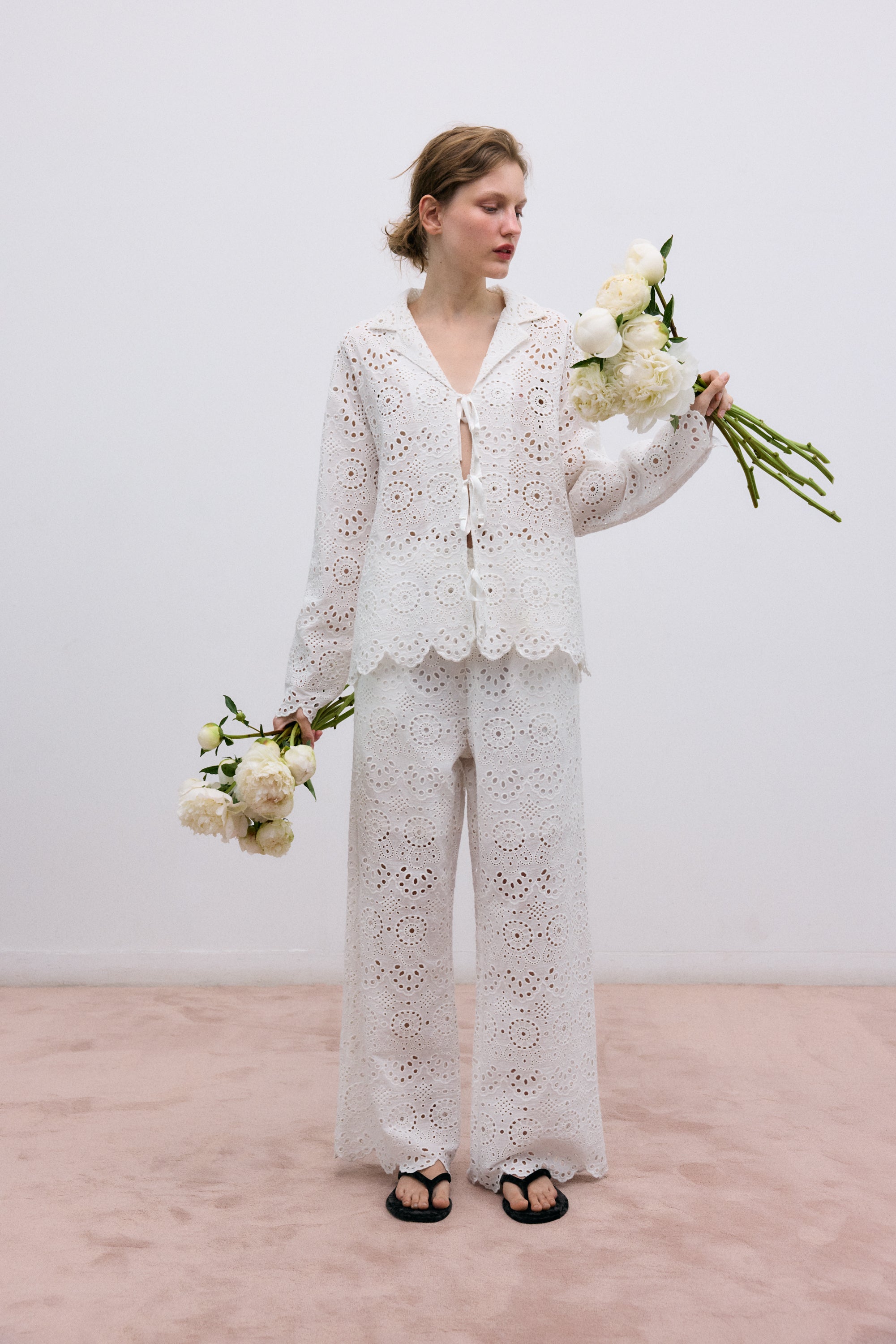 Jara Woman Blouse Ecru