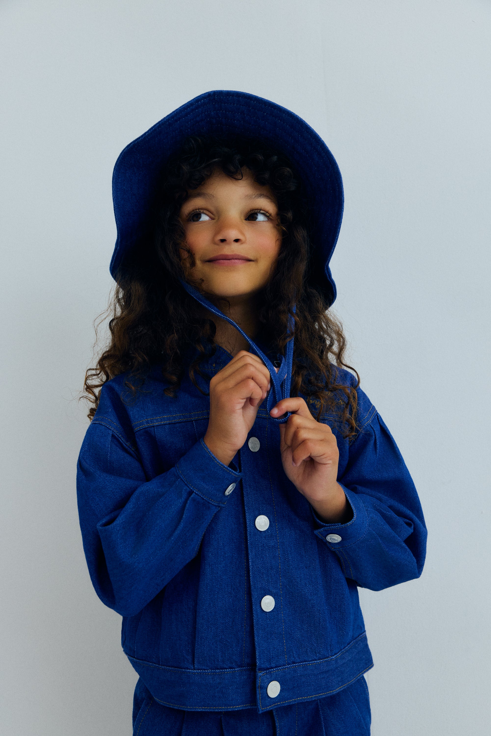 Tulip Hat Blue Denim