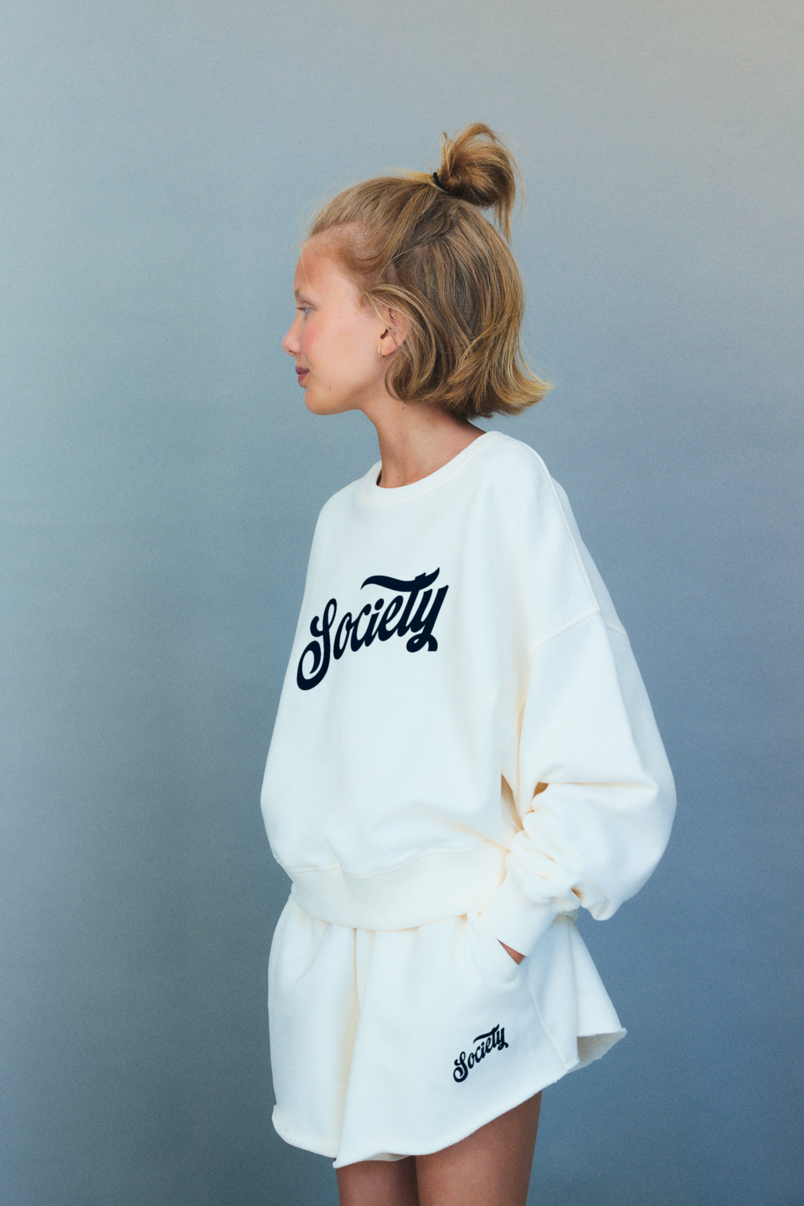 Mazus Teen Sweatshirt  Ecru