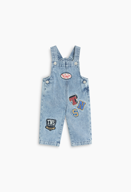 The Ridge Baby Overall is crafted from a premium blend of BCI cotton and lyocell denim,
