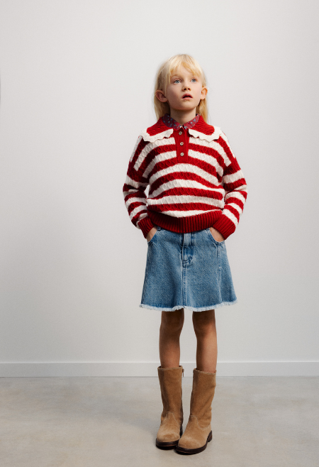 The Ridge Denim Skirt is crafted from a premium blend of BCI cotton and lyocell denim, offering a soft feel, lasting comfort and everyday durability. 