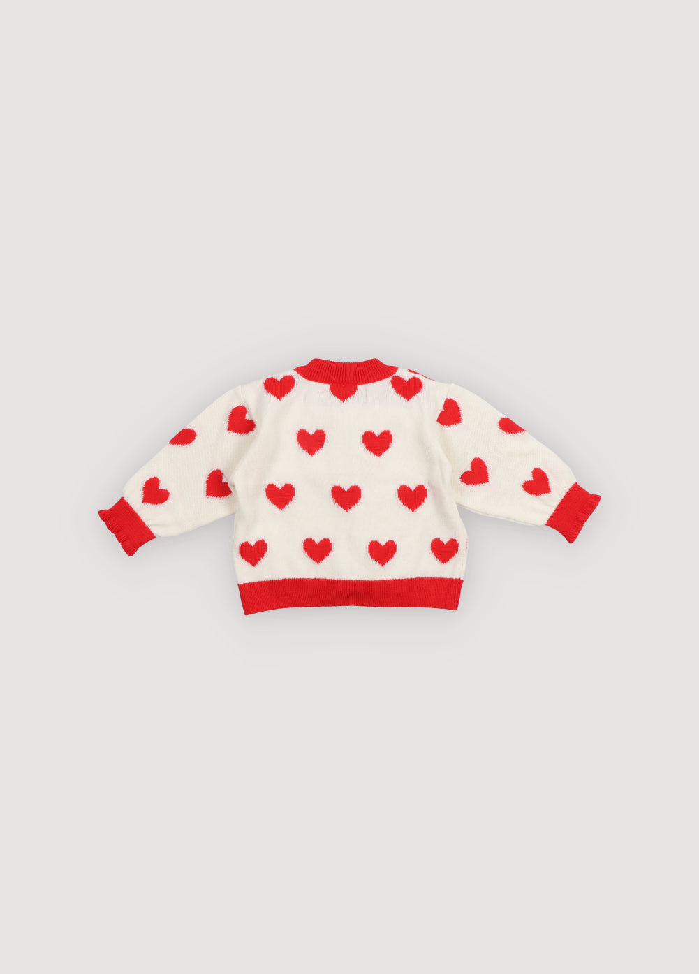 Maqui Baby Cardigan Hearts Jacquard