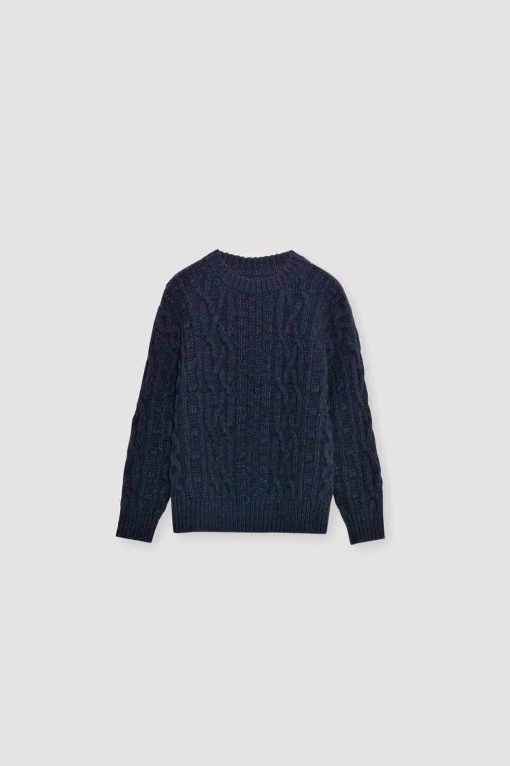 One of our classic knit patterns, this time crafted in recycled wool quality with a new textured knit design.