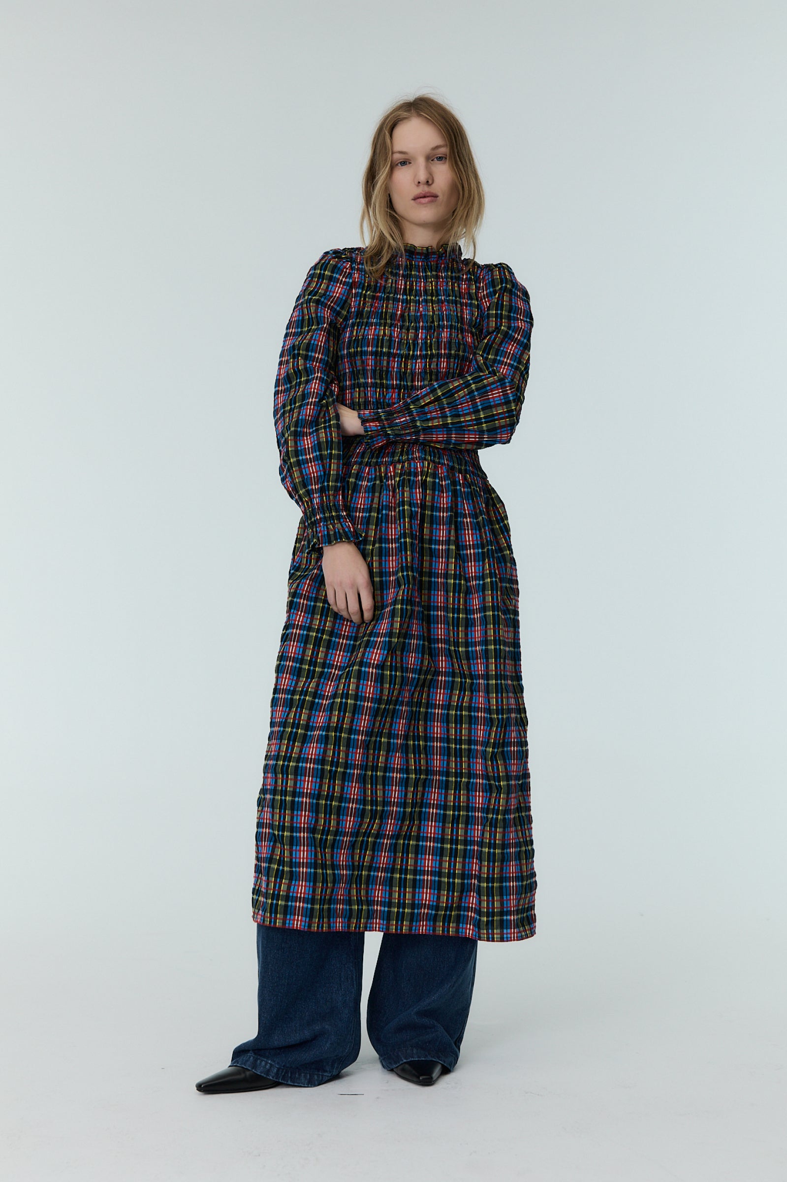 Mars Woman Dress Ruby Dusk Tartan