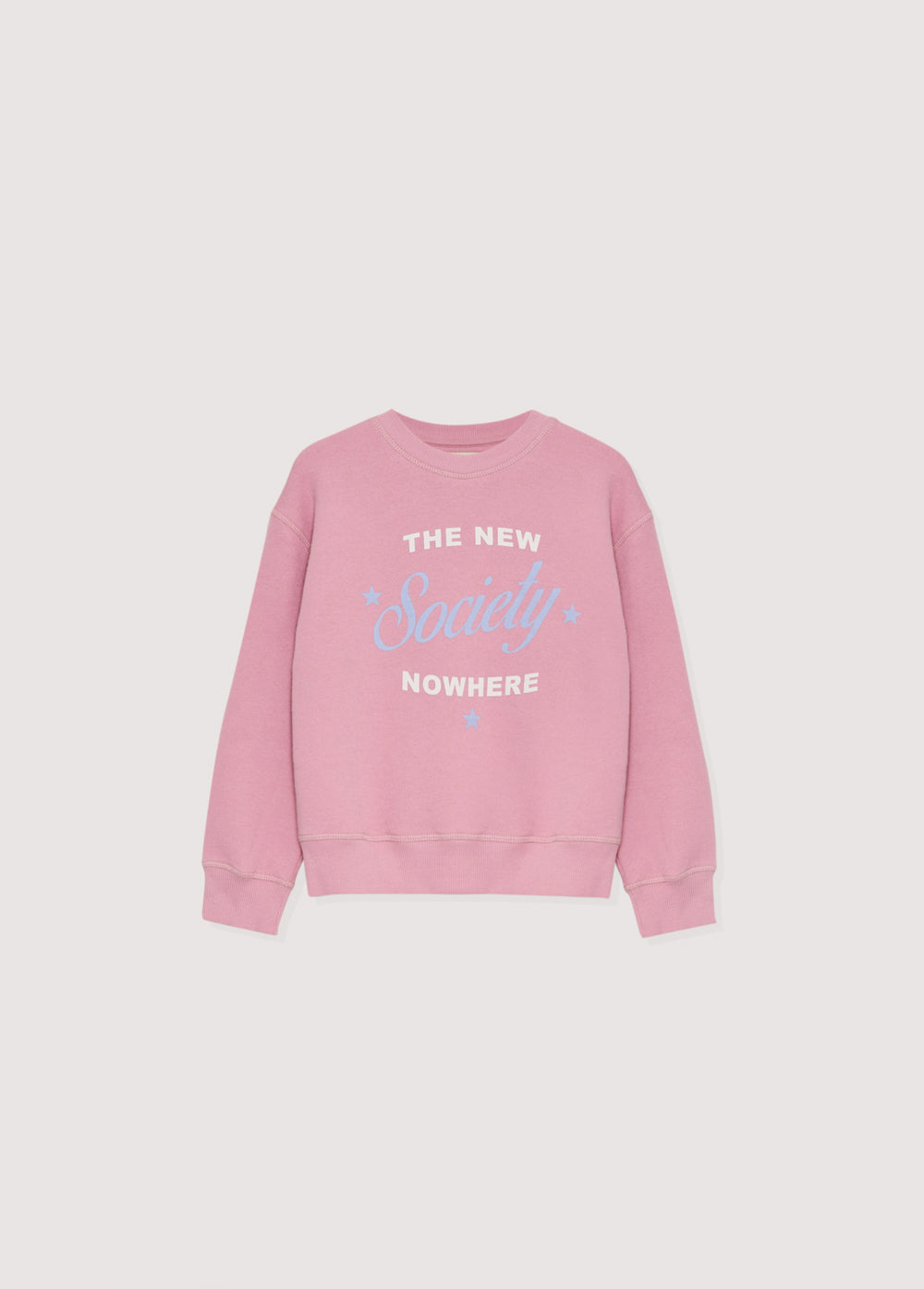 Cotton-elastane sweatshirt with a print on the front. Brushed on the inside and outside.