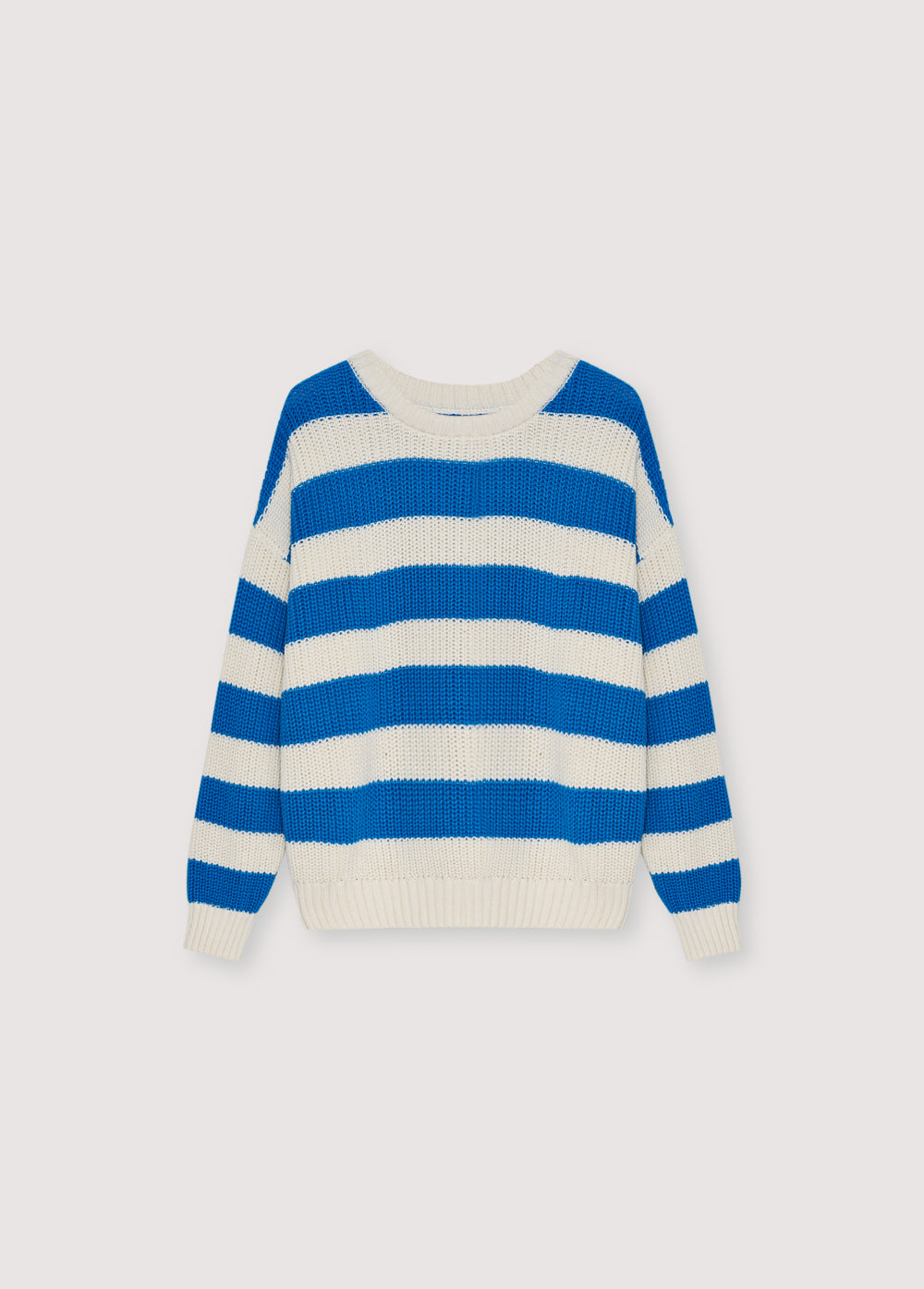 Musa Woman Jumper Pool Blue Stripes_Sampling