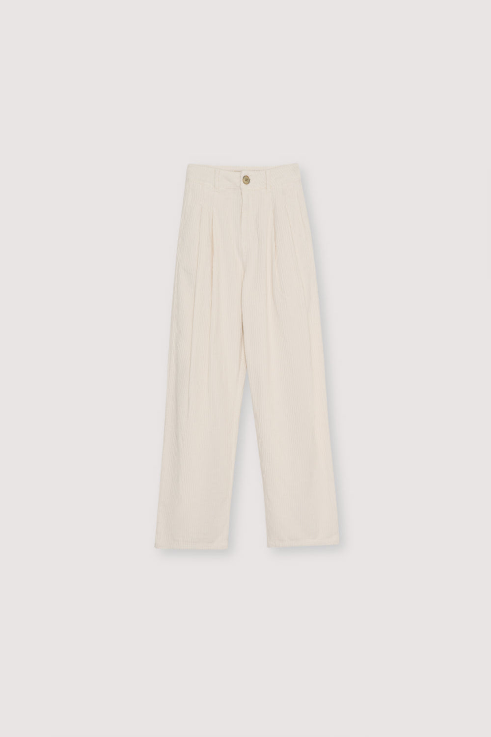Our classic wide-leg corduroy pant with front double-pleat detailing.
