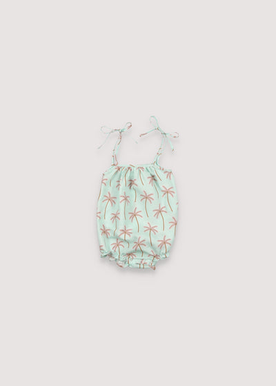 PALM SPRINGS DREAMS DENIM ROMPER main image 0