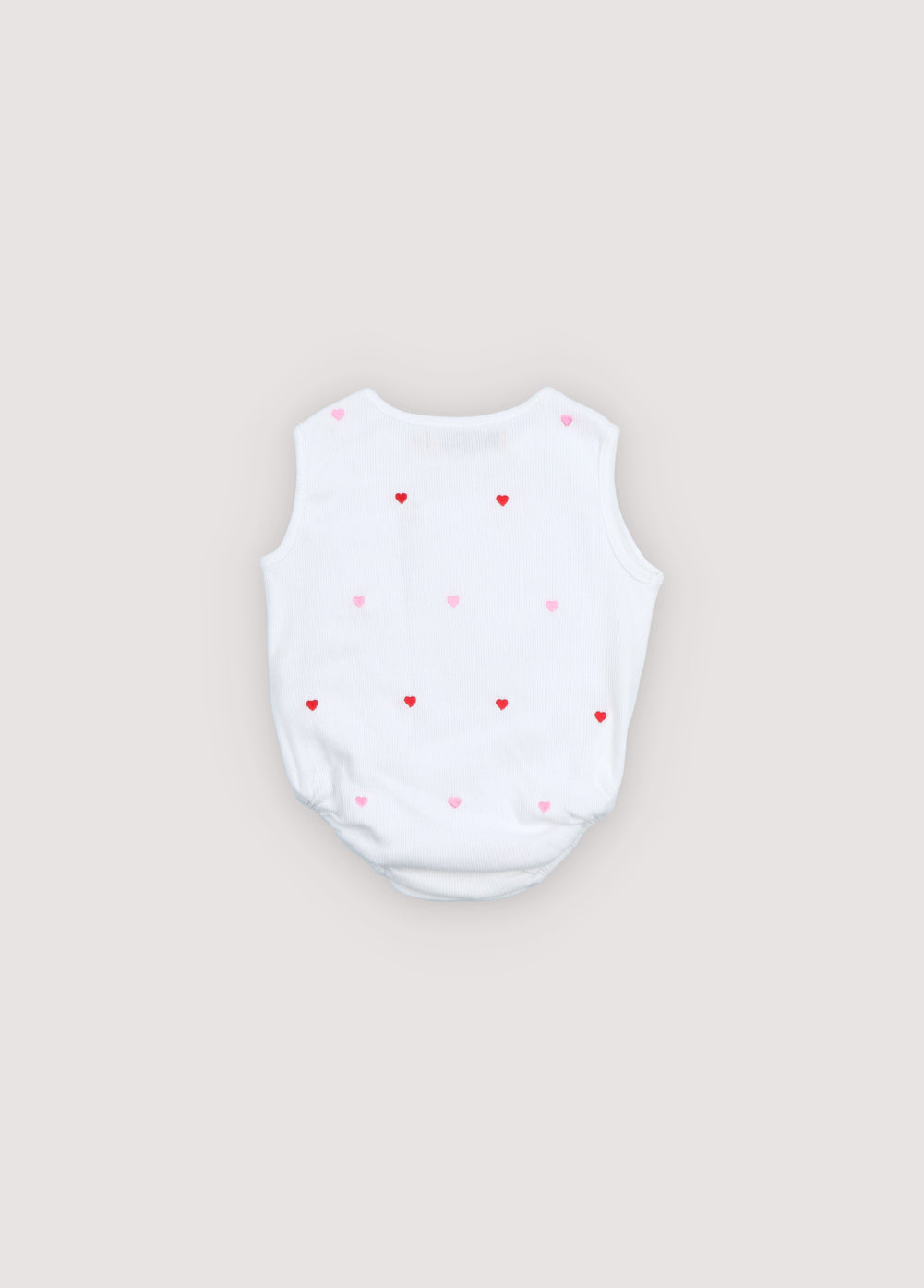 Petunia Baby Romper Hearts Pure Cloud