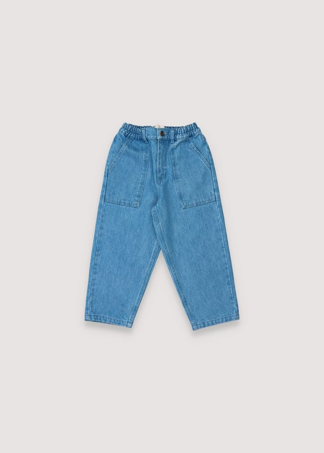 Woodland Denim Pant Patch Natural_Sampling 6y