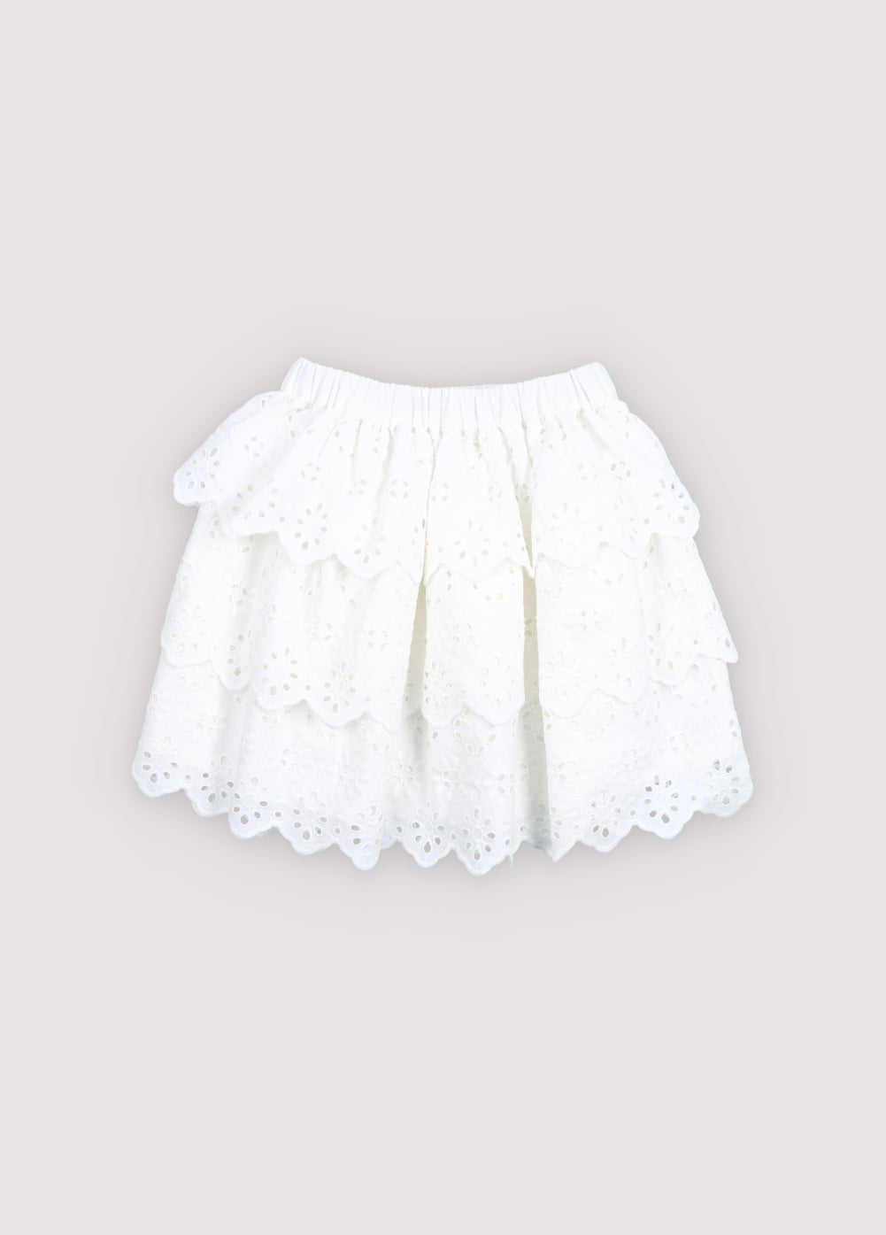 Teen skirt crafted from beautiful embroidered cotton fabric