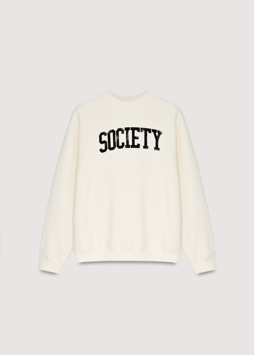 Oversized sweatshirt with a contrasting SOCIETY print on the front. Brushed on the inside and outside.