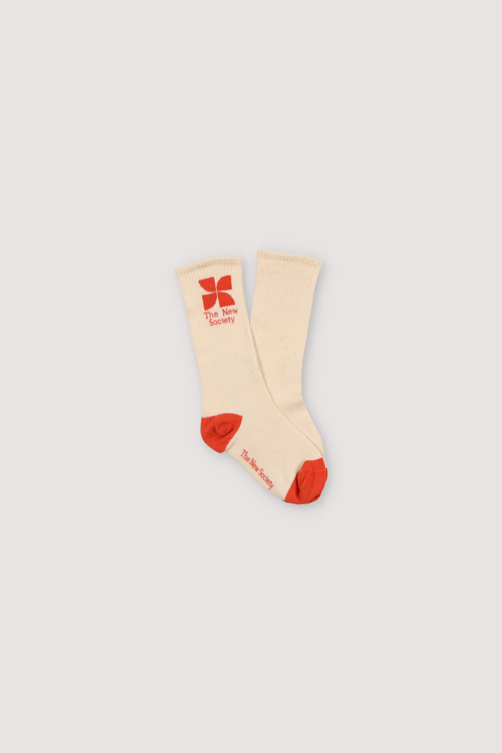 socks featuring our signature logo in a vibrant Chili color