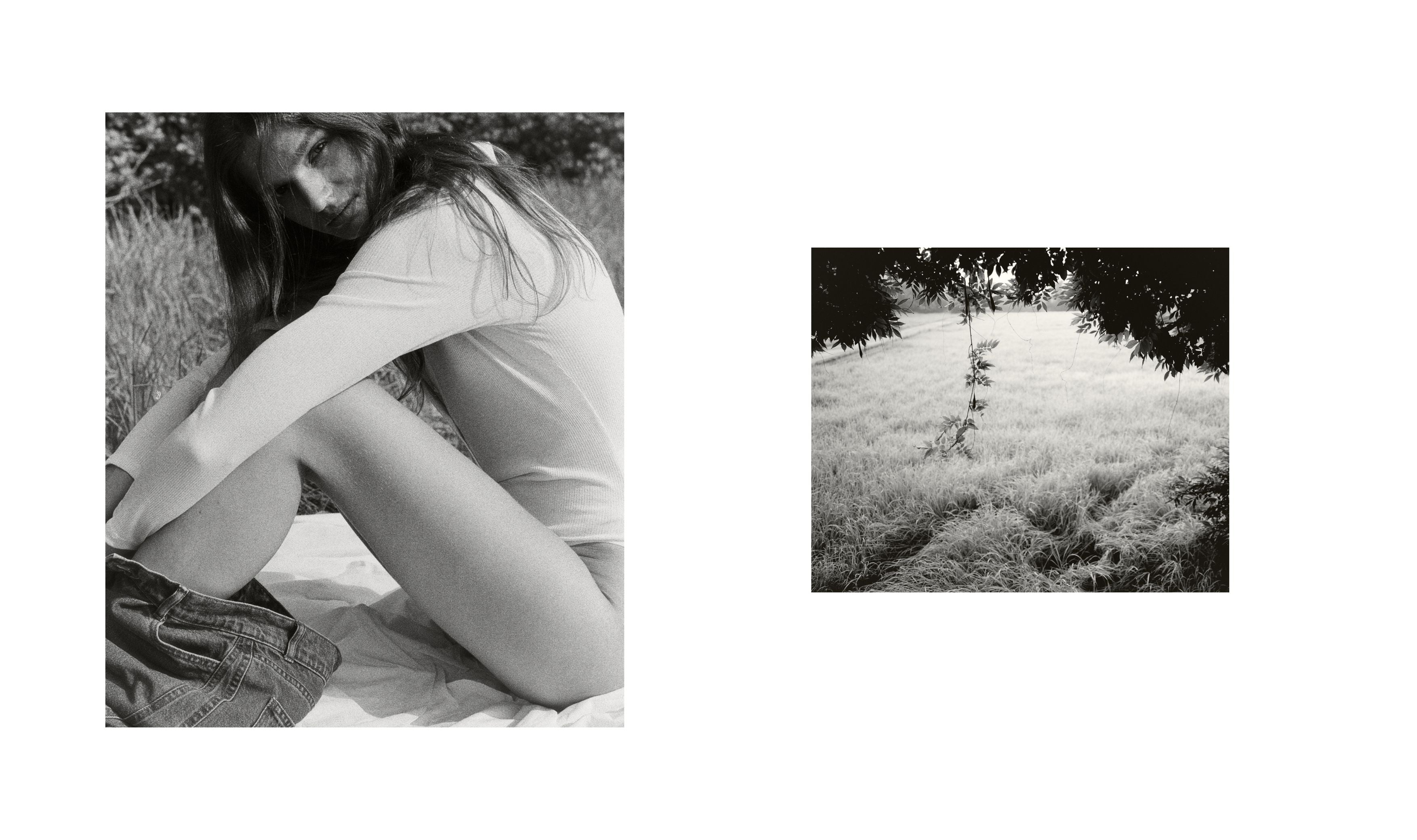 Woman Dark wash denim pants with an extra-wide, relaxed fit.