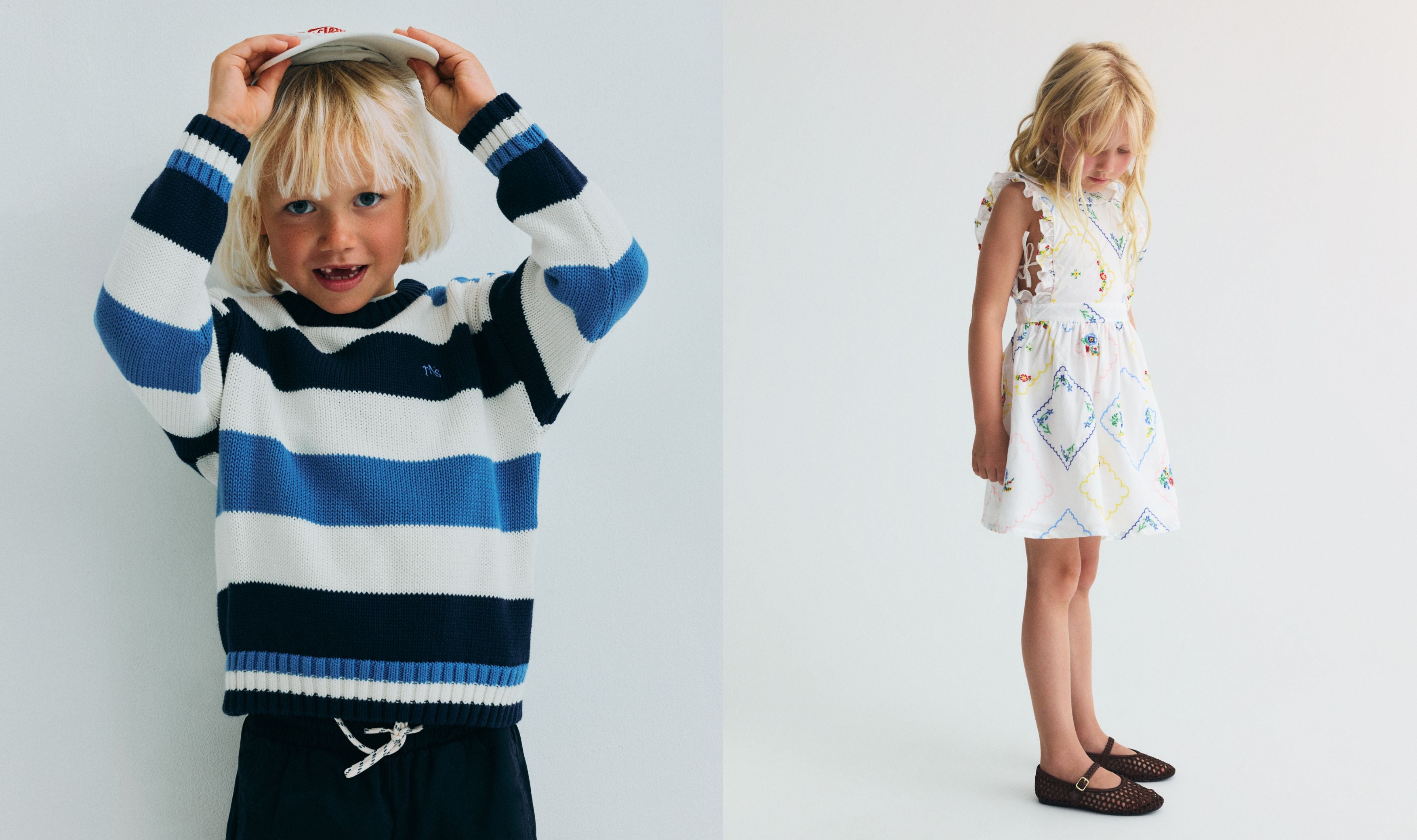 Kids SS26 collection featuring playful, comfortable, and lightweight summer clothing for everyday wear and active moments