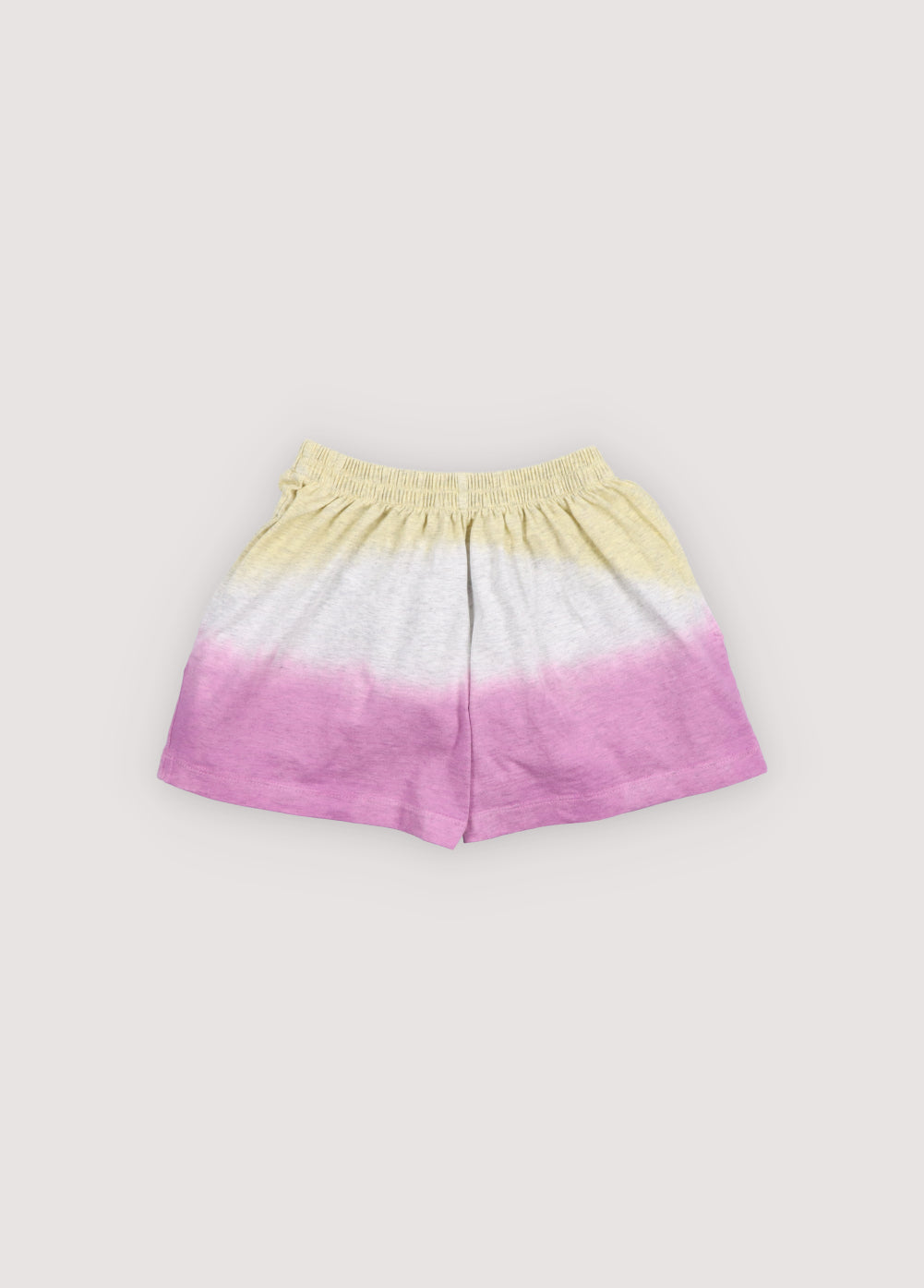 バイカラーのタイダイ効果が施された、コットン 100% メランジ ジャージーの女の子用シャツです。