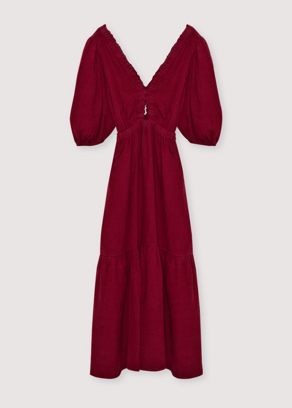 Aloe Woman Dress Crimson Wine