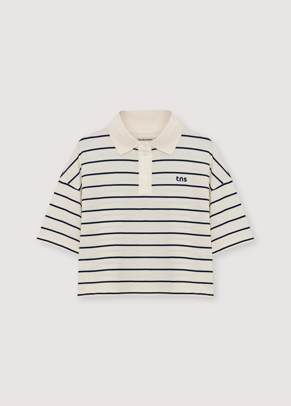 Acacia Woman Polo Ecru Stripes