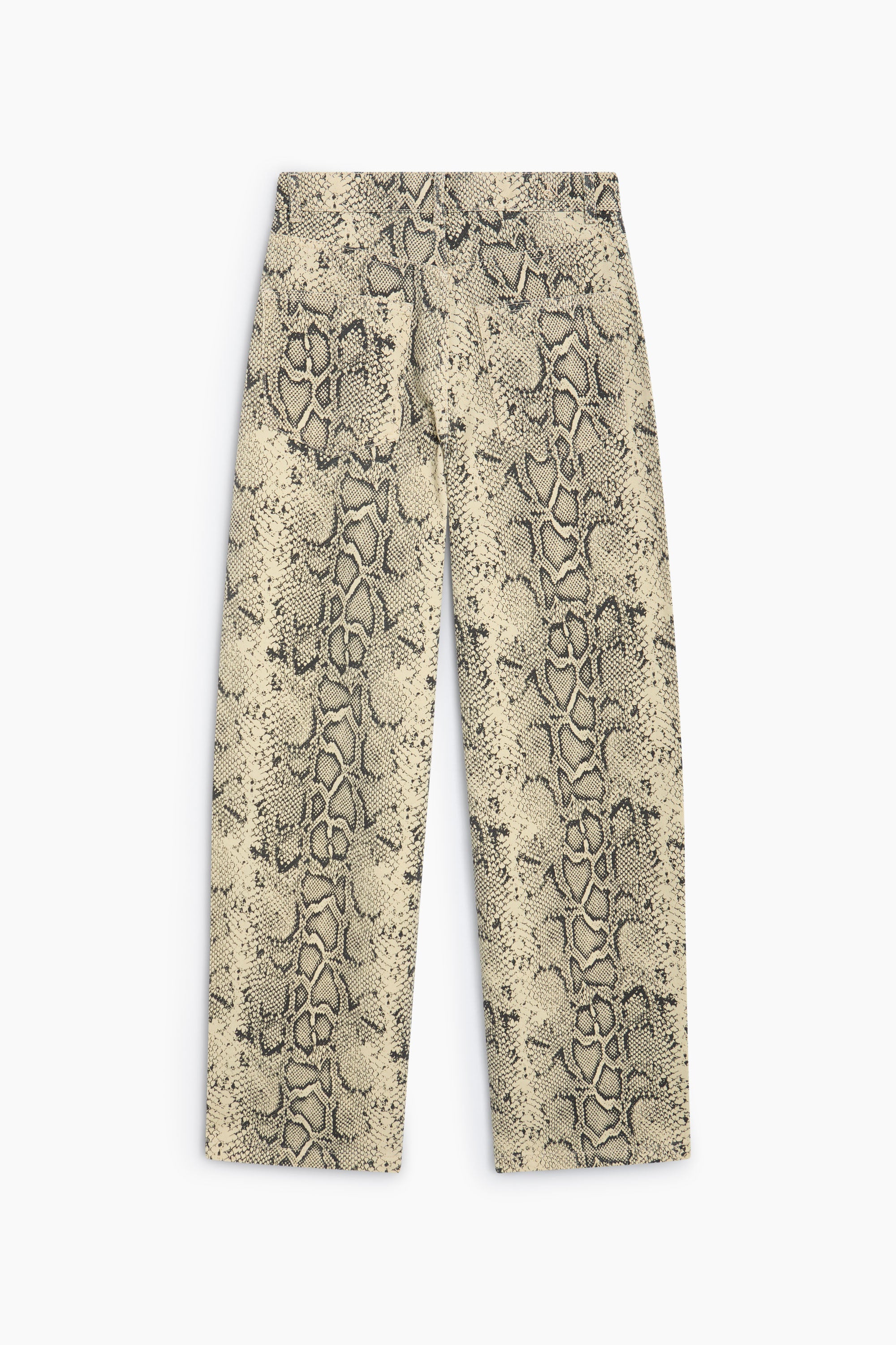 TNS Denim Woman Barrel Trouser Snake Print