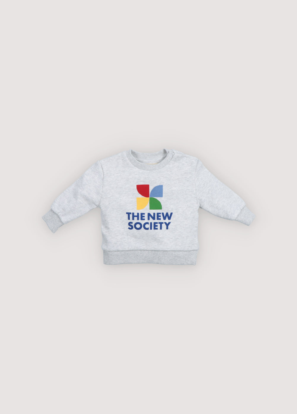 TNS Logo Baby Sweatshirt Light Grey Melange_Sampling