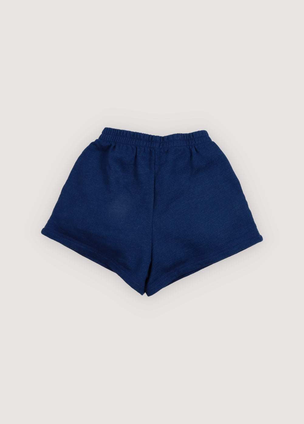 Short à logo TNS en denim indigo