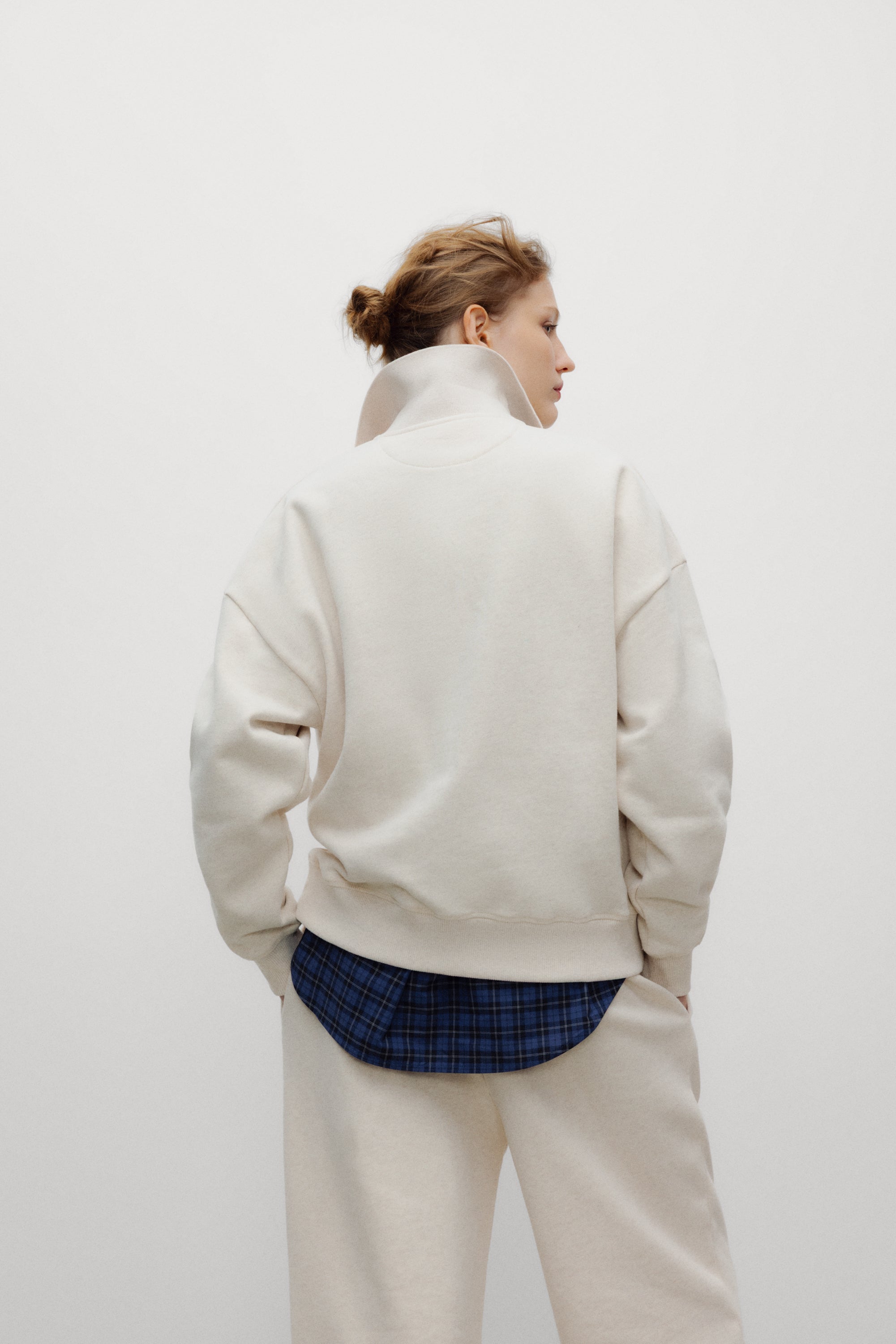 TNS Logo Woman Polo Whisper White Melange