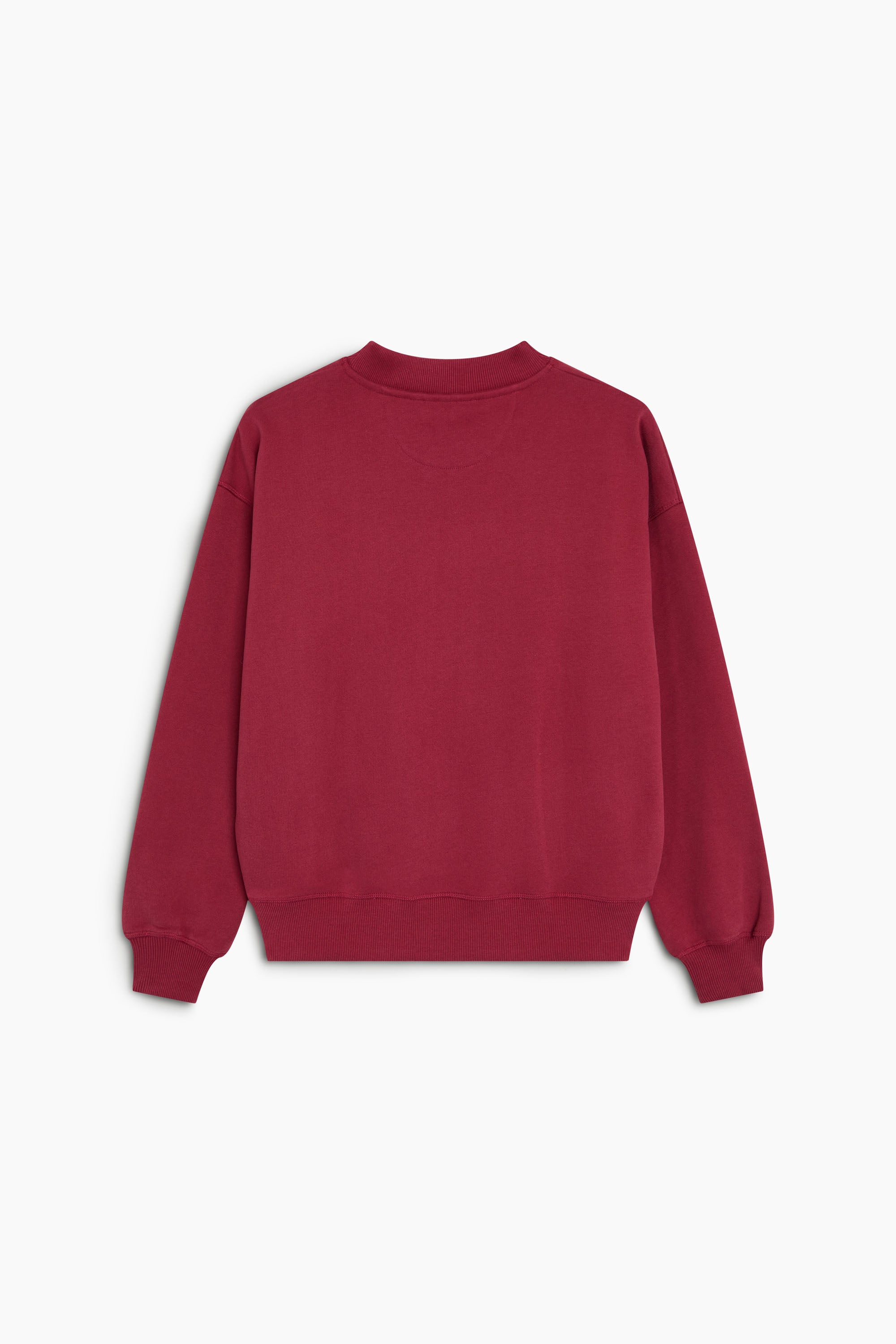 TNS Logo Rib Collar Woman Sweatshirt Rumba Red