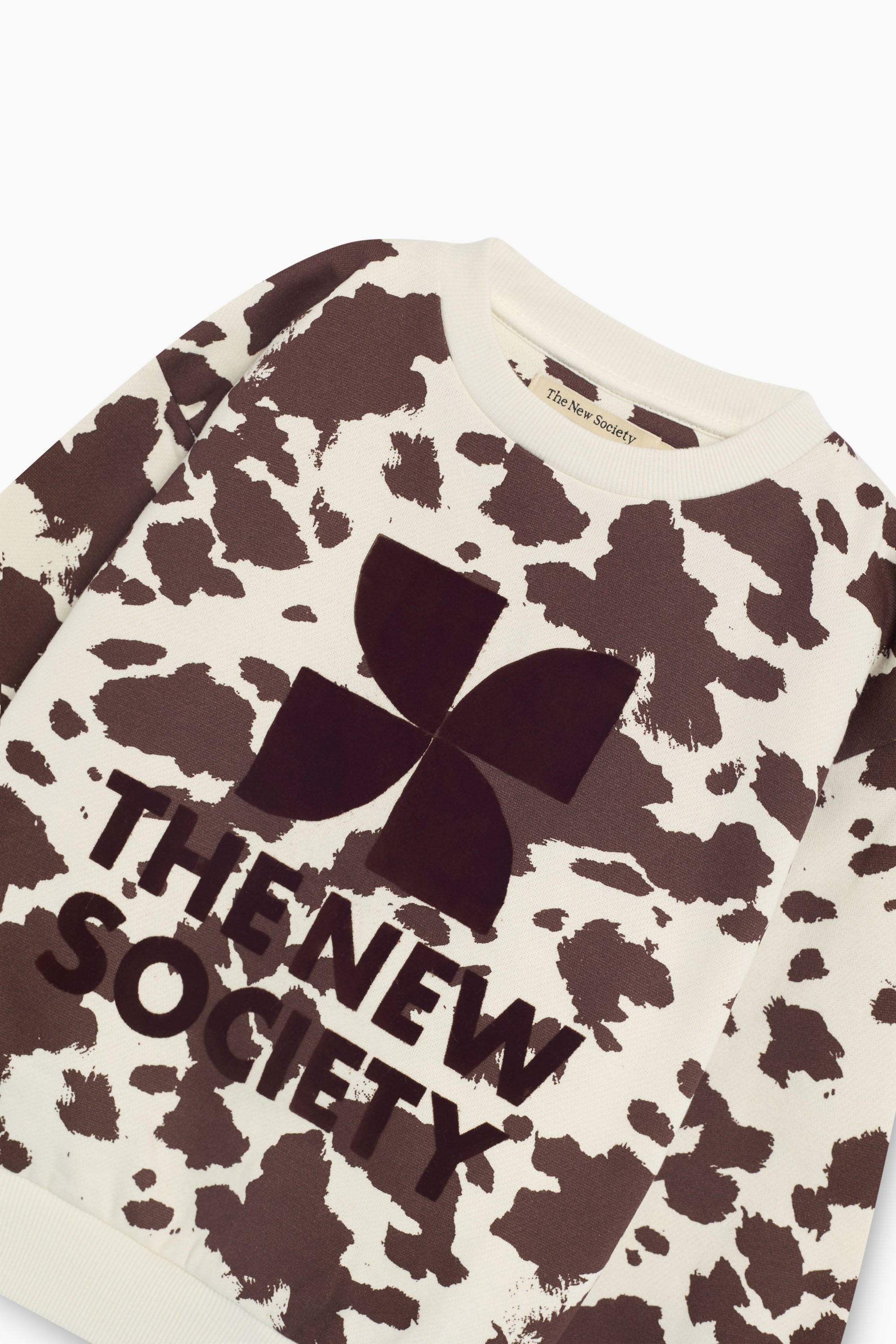 TNS Logo Sweatshirt Cow Print