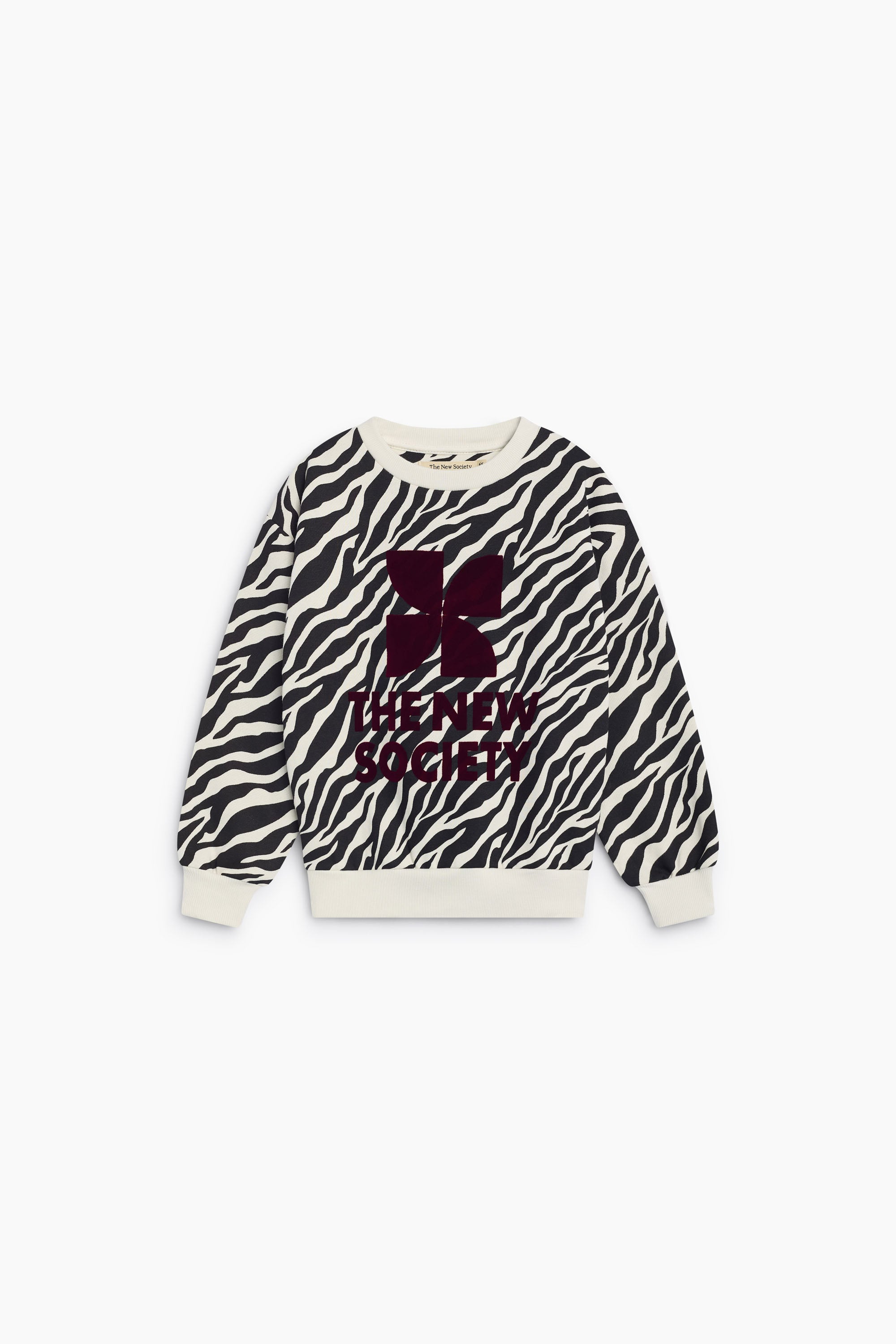 Sudadera con logo TNS y estampado de cebra