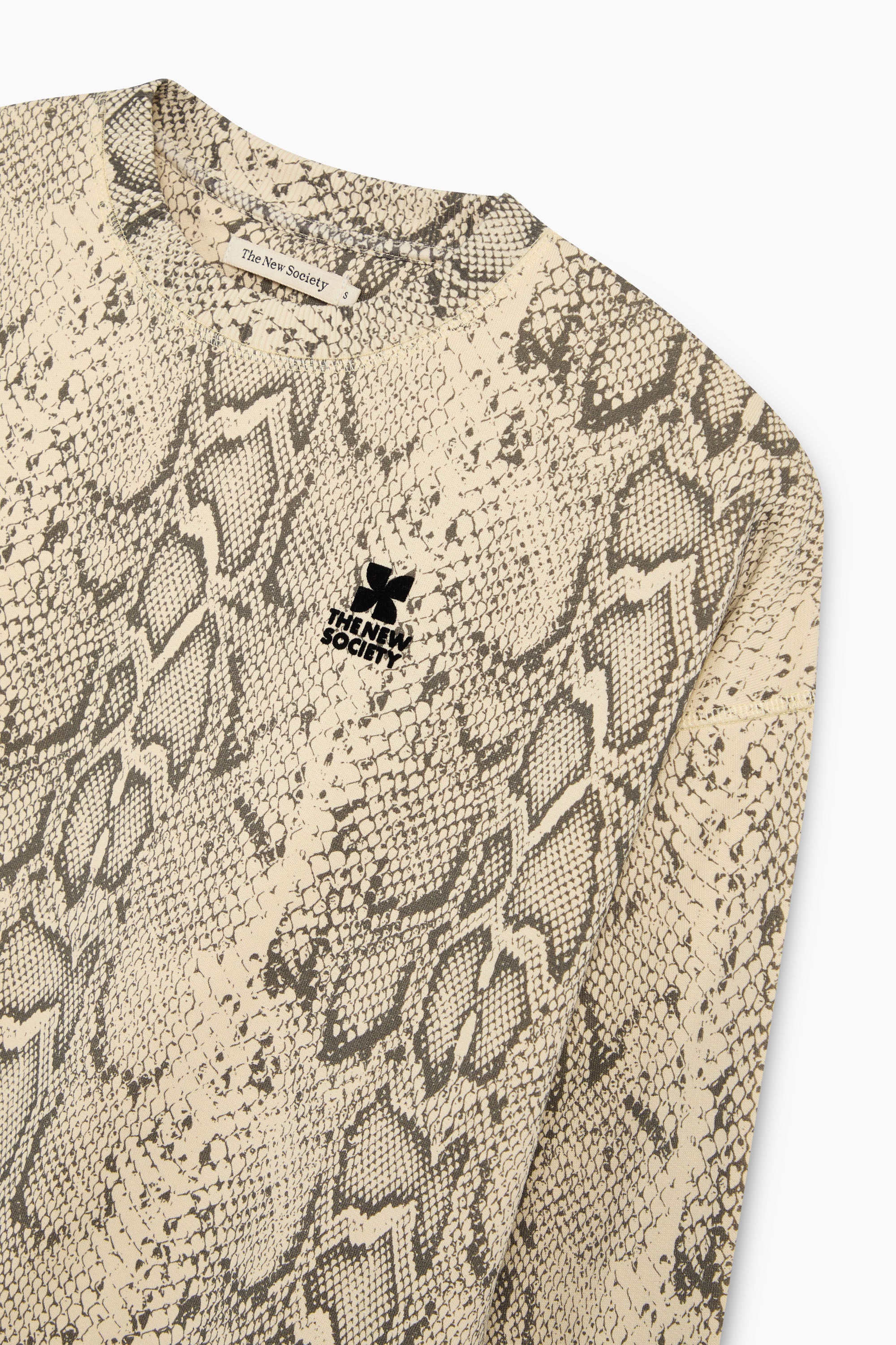 TNS Logo Woman Sweatshirt Snake Print