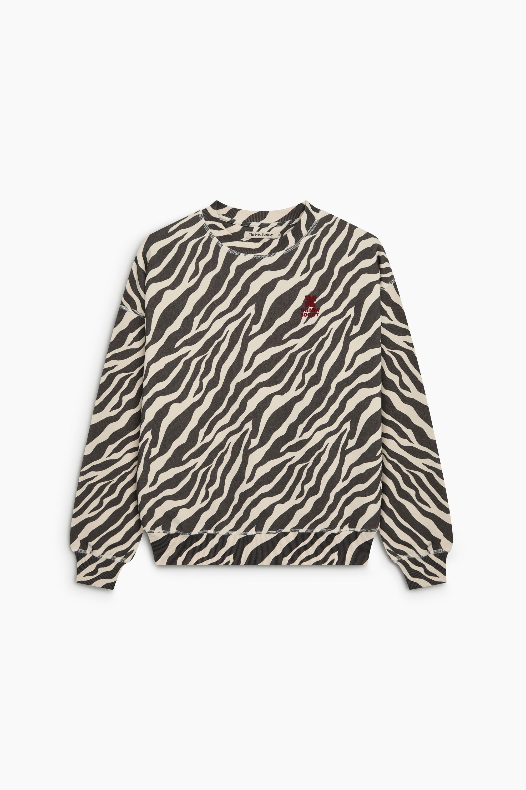 TNS Logo Woman Sweatshirt Zebra Print
