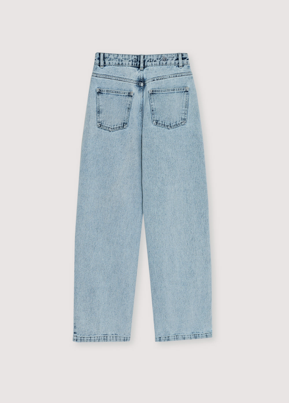 TNS Pleat Denim Woman Pant Bleach Denim