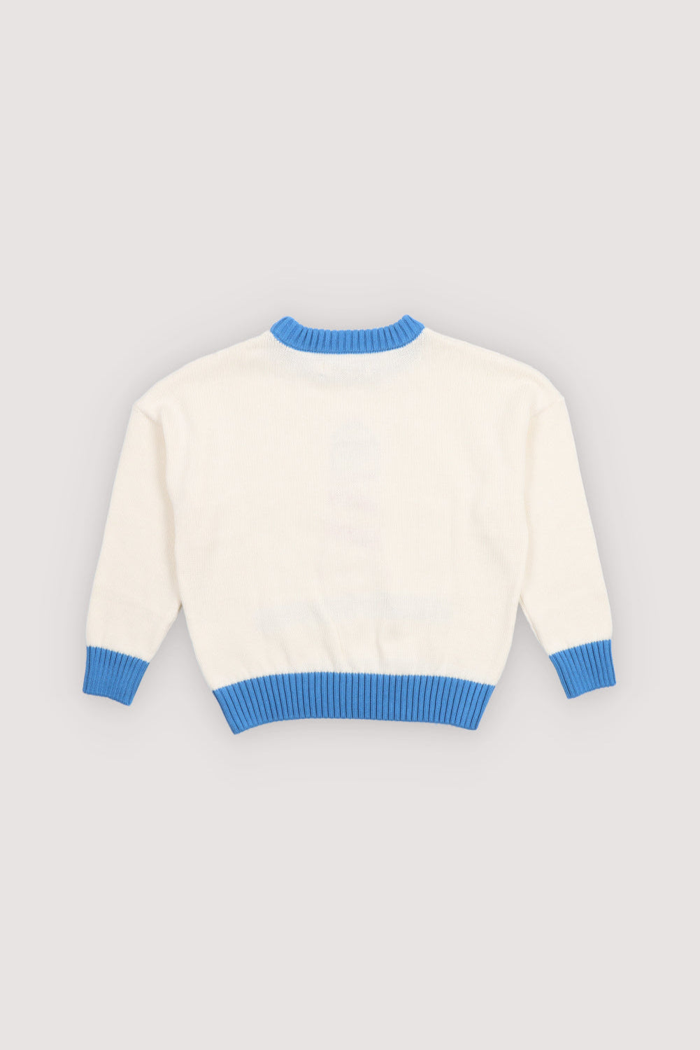 Kids sweater in 100% cotton featuring a lighthouse print and The New Society text