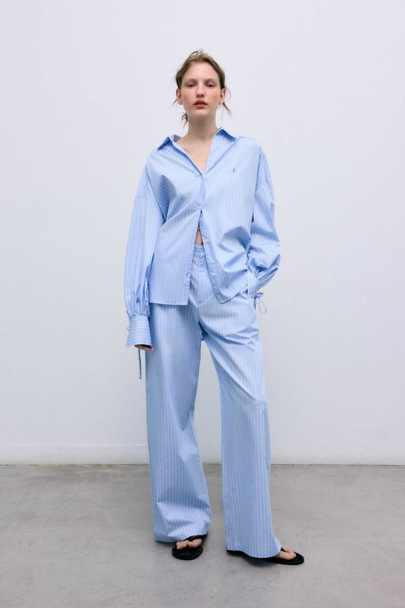 Aura 여성 셔츠 Vista 블루 스트라이프