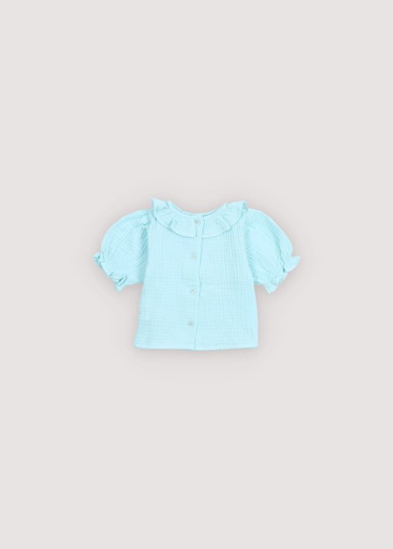 Campanilla Baby Blouse Blue Glow_SamplingBlouse