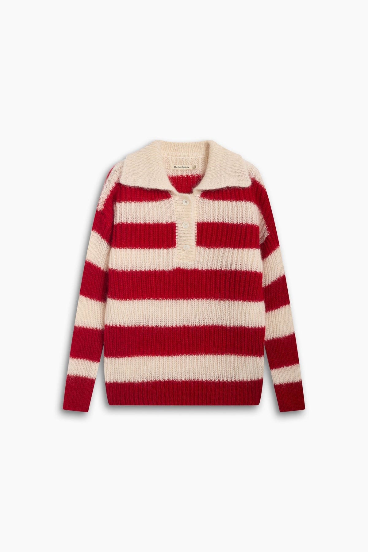 Ellie Woman Polo Chinese Red Stripe