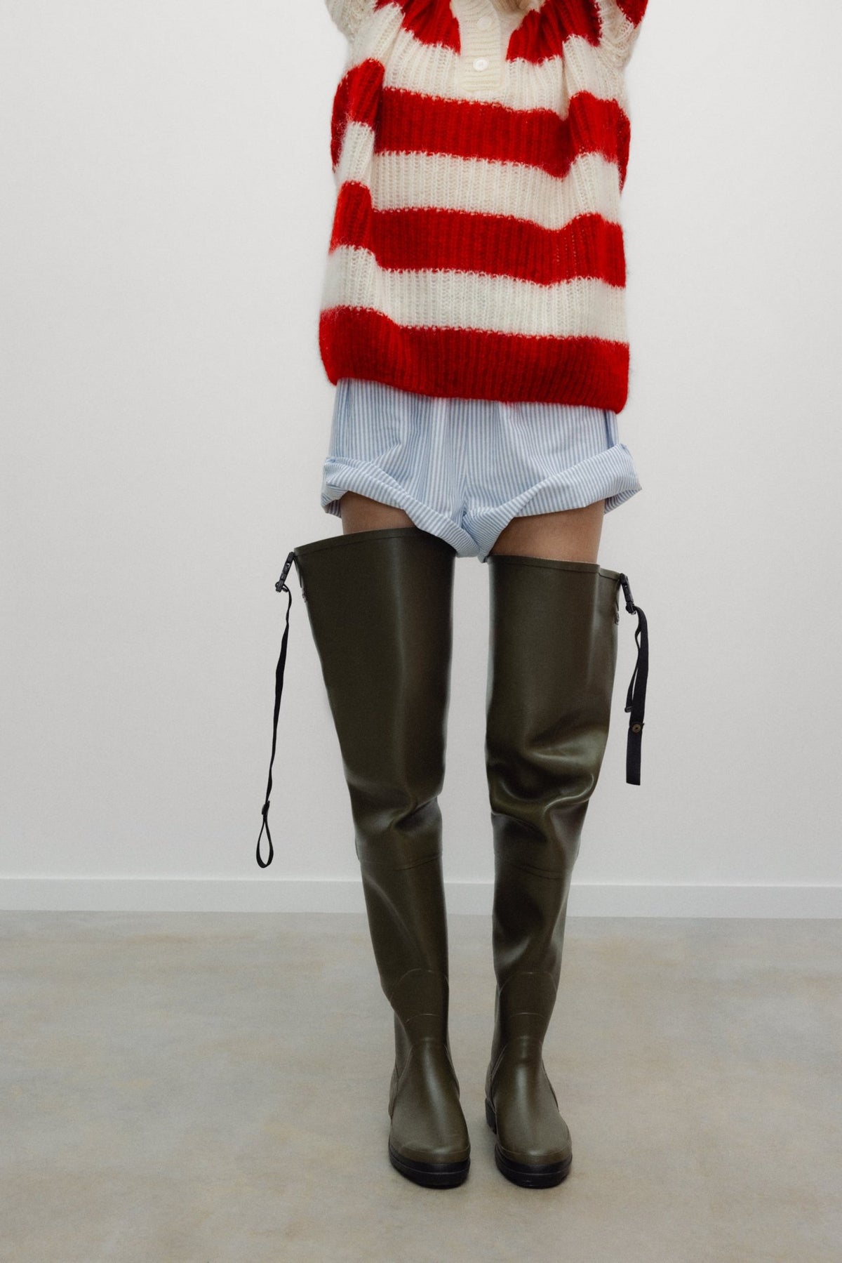 Ellie Woman Polo Chinese Red StripeJumper