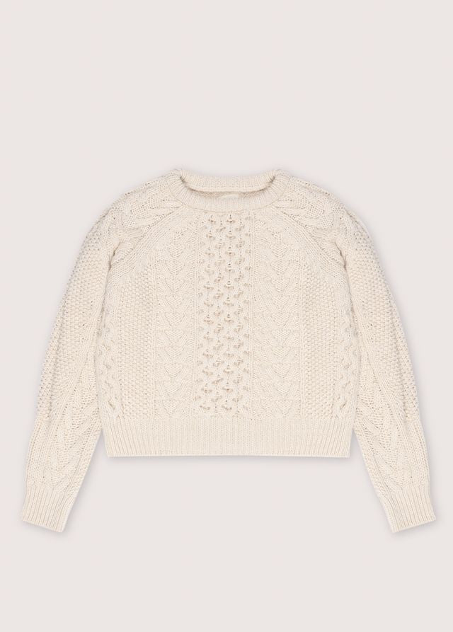 Tibet Woman Jumper Vanilla Cream