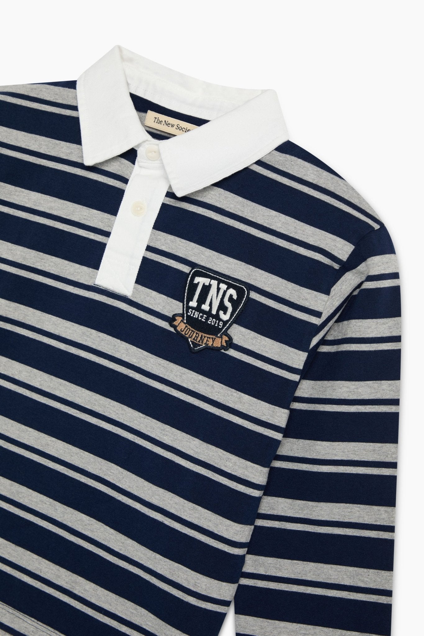Glowee Polo Black Iris StripePolos