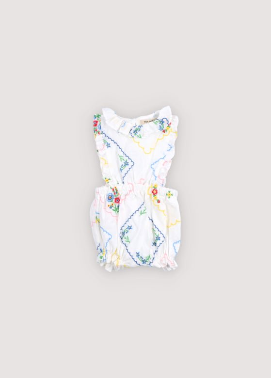 Jacinthe Baby Romper Multicolor Embroidery_SamplingRompers