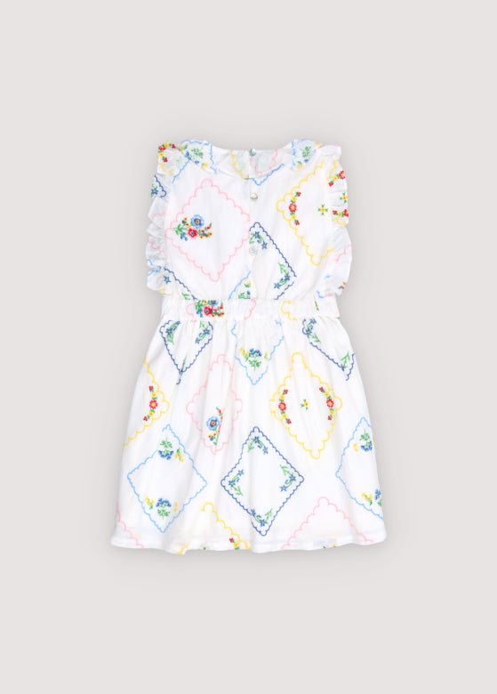 Jacinthe Dress Multicolor Embroidery_SamplingDress
