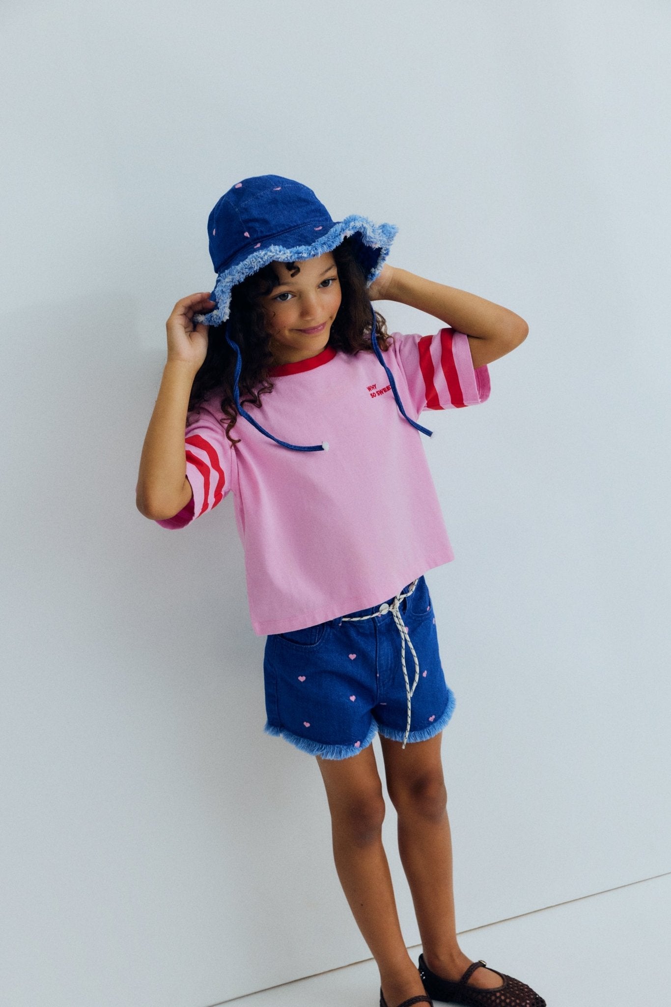 Gorro Lys Corazones Denim Claro