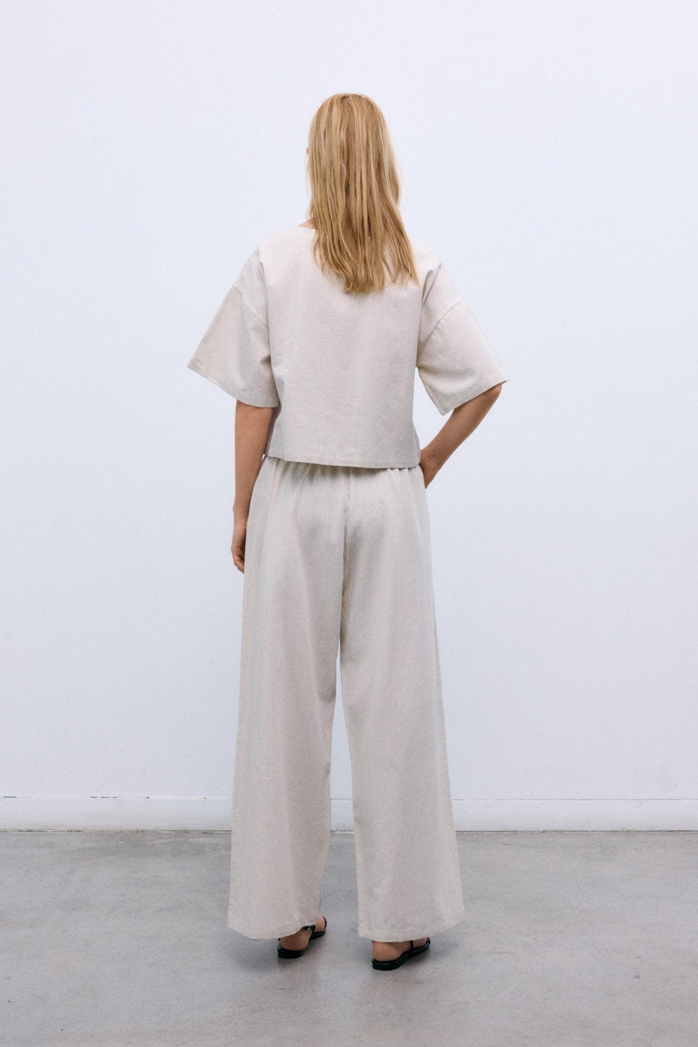 Melissa Woman Pant Palazzo Sand Vigore