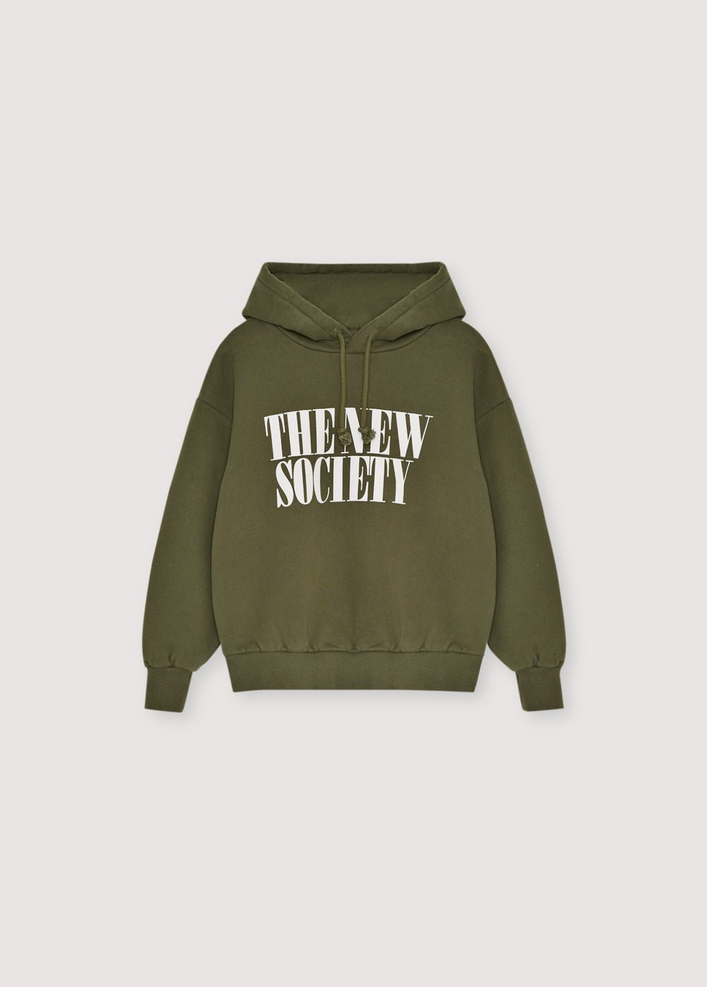 Sudadera con capucha con "en contraste"The New Society" imprimir. Perfecto para combinar con los pantalones cargo a juego. Cepillado por dentro y por fuera.