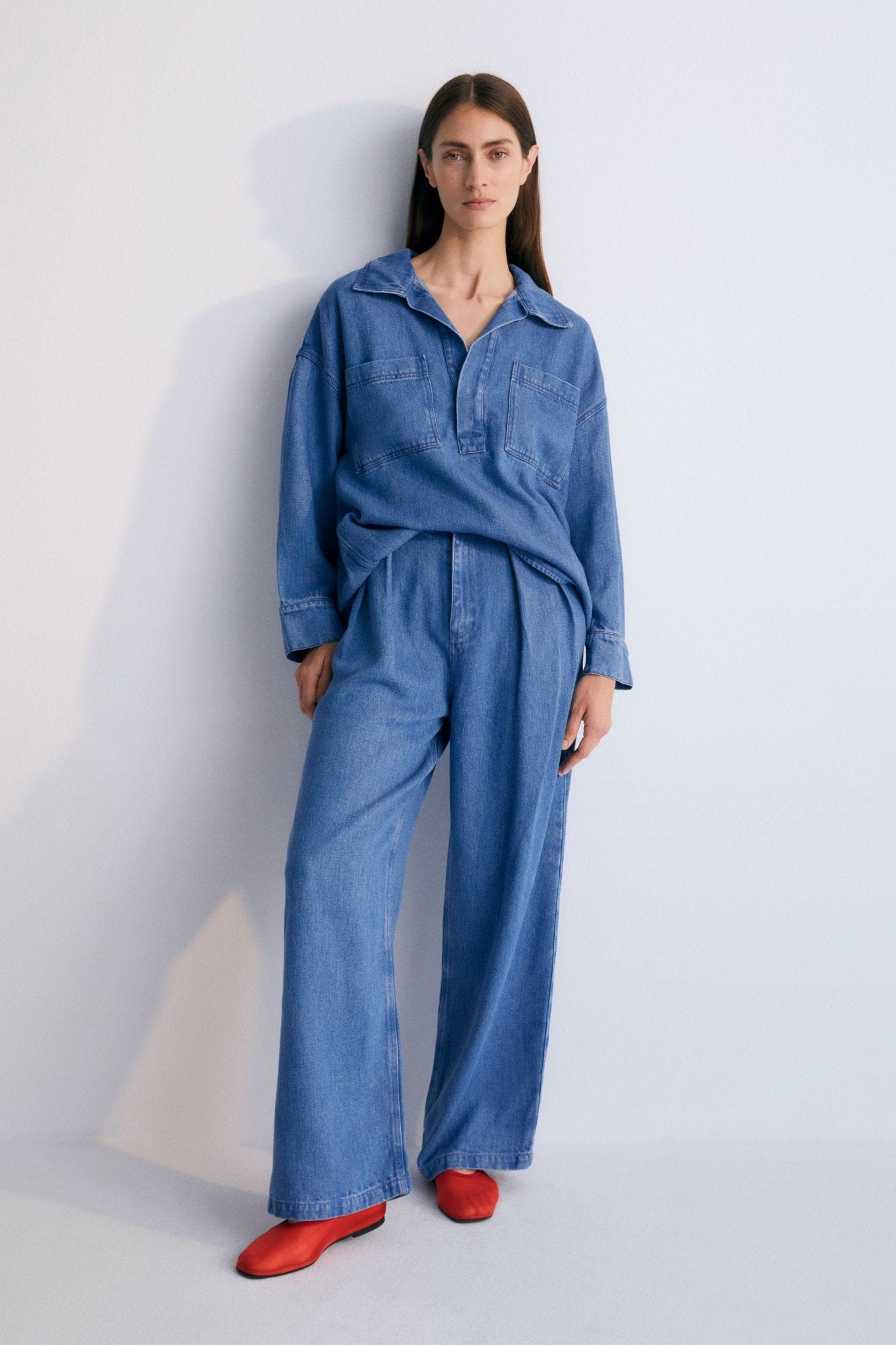 Micenas Women's Mid Blue Denim Pants - Stylish & Comfortable