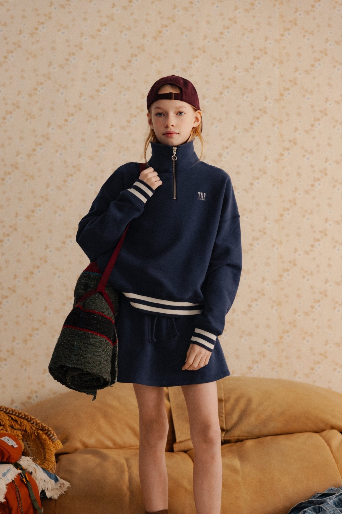 Mochi Teen Polo Black IrisPolos