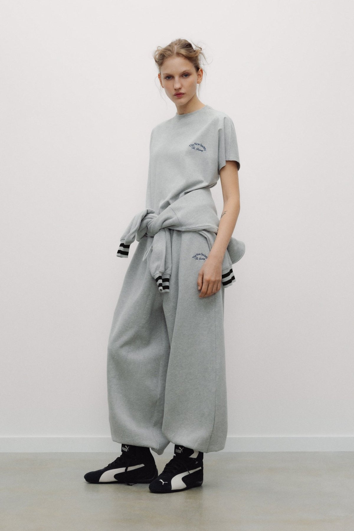 Mochi Woman Jogging Light Grey Melangejogging