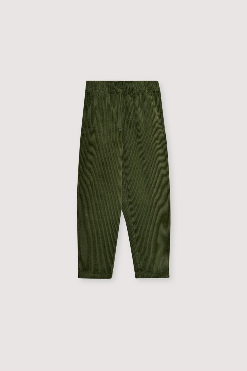 Classic corduroy pants in Hidden Forest Green, designed with a straight-leg fit for everyday comfort and versatility. Kids Collection. 